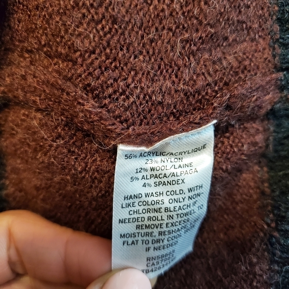 NEW Treasure & Bond Wide Striped Turtleneck Sweate - Picture 4 of 5